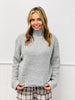 Heather Grey Turtleneck Sweater Top (Reg.)