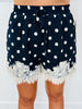 Scallop Lace Polka Dot Shorts (Reg)-3 Colors