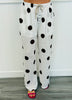 Off White/Brown Polka Dot Gauze Lounge Pants (Reg.)