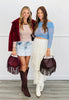 Off Shoulder Semi Sheer Mesh Top (Reg.)-2 Colors