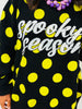Queen Of Sparkles Black & Green Spooky Season Sweater (Reg. and Plus)