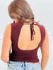 One Shoulder Twist Knot Top (Reg.)-2 Colors