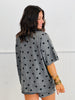 Oversized Polka Dot Short Sleeve Top (Reg.) - 2 Colors