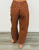 Mocha Polka Dot Barrel Pants (Reg. and Plus)