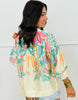 Leaves Printed Satin Top (Reg.) - 2 Colors