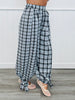 Baby Blue Plaid Balloon Pants (Reg.)