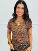 Leopard Mesh Short-Sleeve Top (Reg. and Plus)