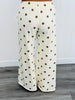 Cream/Brown Polka Dot Lounge Pants (Reg & Plus)