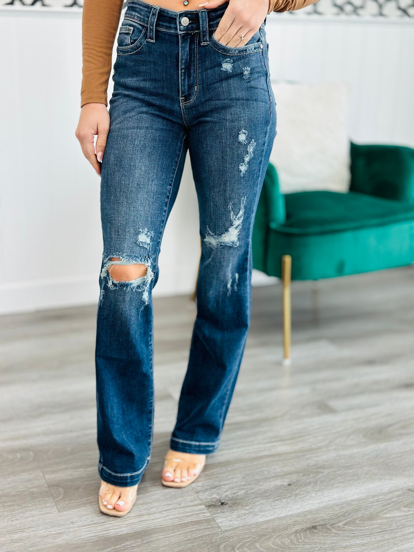 Judy Blue Here For You Bootcut Jeans (Reg. and Plus)