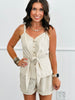 Oatmeal Linen Top & Bermuda Shorts Set (Reg.)