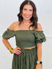 Olive Gypsy Top & Maxi Skirt Set (Reg & Plus)
