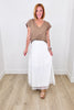 Andree Mocha Cotton Gauze Top (Reg.)