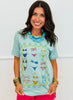 Checkered Bikini Bling Tee (Reg. and Plus)