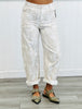 Ivory/Brown Leaf Print Corduroy Pants (Reg.)