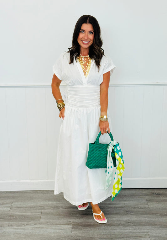 White Cressida Midi Dress (Reg.)