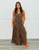 Animal Print Strappy Jumpsuit (Reg & Plus)