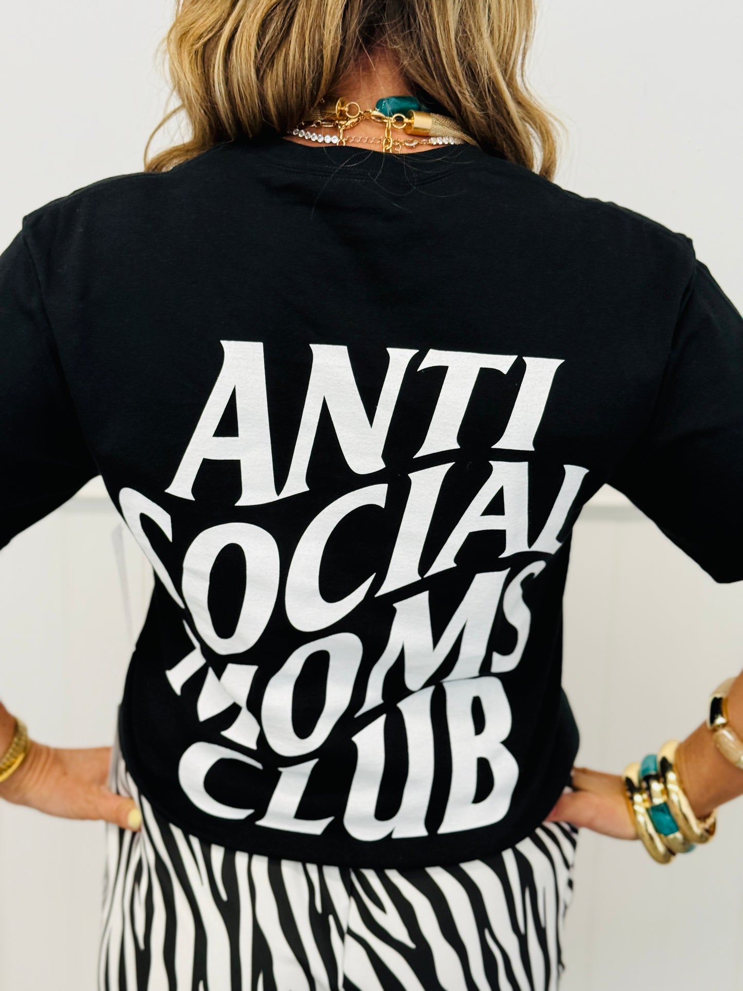Anti Social Moms Club Tee (Reg. and Plus)