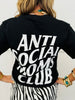 Anti Social Moms Club Tee (Reg. and Plus)