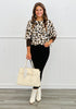 Leopard Print Thumbhole Top (Reg.)