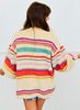 Sunset Carnival Stripe Sweater Cardigan (Reg.)