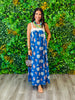 Royal Seashell Print Eyelet Lace Trim Maxi Dress (Reg.)