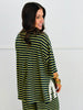 Striped Lace Side Slit Top (Reg. and Plus) - 6 Colors