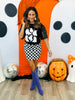 Spooky Ghost Sequin Sleeves Top (Reg. and Plus)