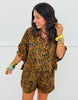 Brown/Black Tiger Print Shirt & Shorts Set (Reg.)