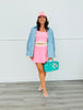 Pink/Mint Scallop Active Skort & Bra Set (Reg.)