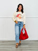 White Rhinestone Santa Claus Sweatshirt (Reg. & Plus)
