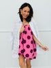 Pink Retro Chic Polka Dot Mini Dress (Reg.)
