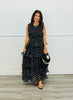 Polka Dot Ruffle Tiered Sleeveless Maxi Dress (Reg. and Plus) - 3 Colors