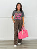 Brown Leopard Wide Leg Pants (Reg & Plus)