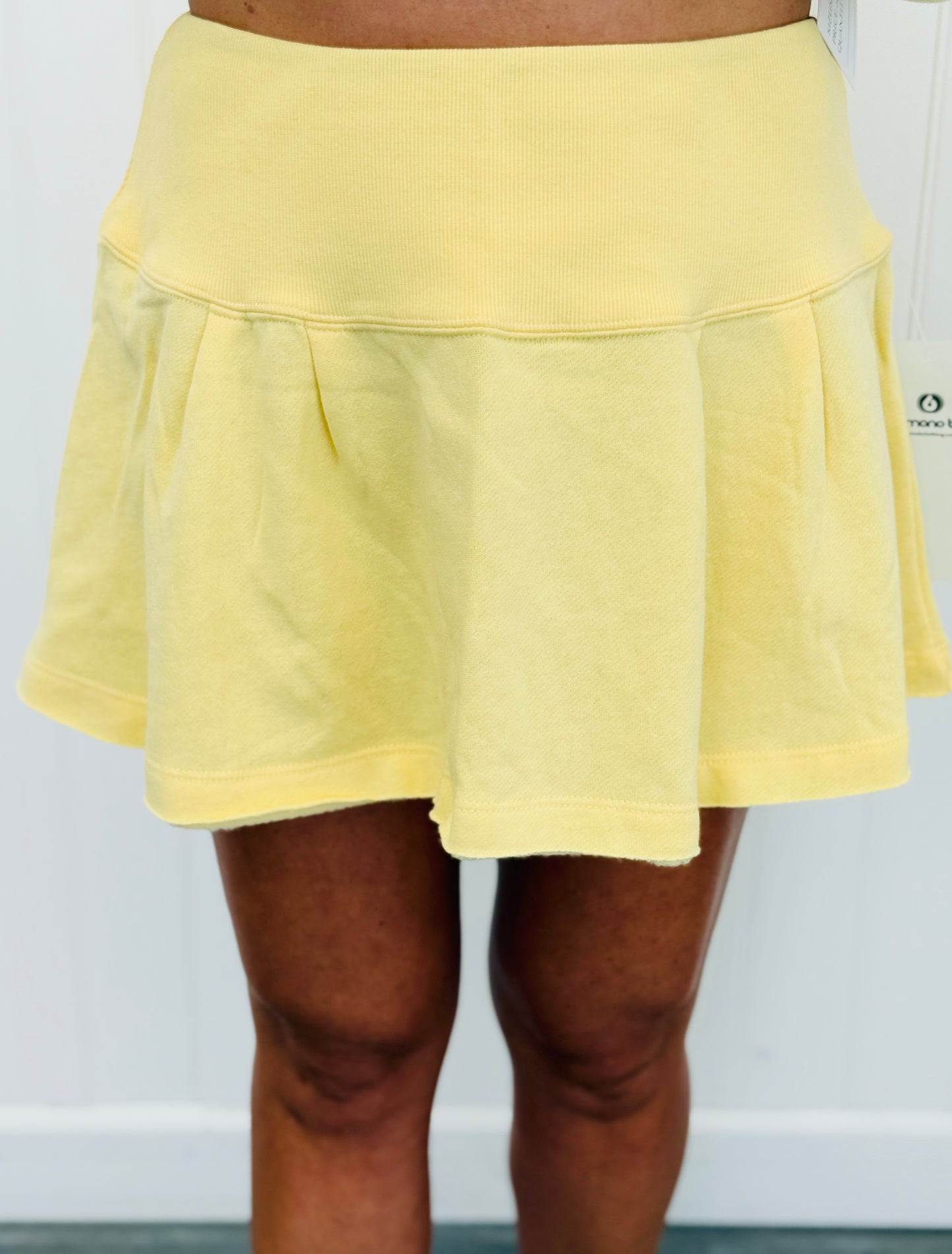 Yellow Glow Icon Hoodie Sweatshirt & Mini Skirt Set (Reg.)