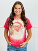 Santa Bubblegum Heart Bleached Tee (Reg. and Plus)