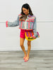POL Denim Embroidered Aztec Design Jacket (Reg.)