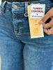 Risen A Little Frayed Dark Jeans (Reg & Plus)