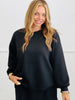 Black Oversized Pullover Top (Reg. and Plus)