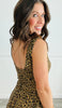 Leopard Scoop Back Midi Dress (Reg)