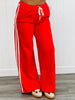 Lace Side Stripe Terry Sweatpants (Reg.)-2 Colors
