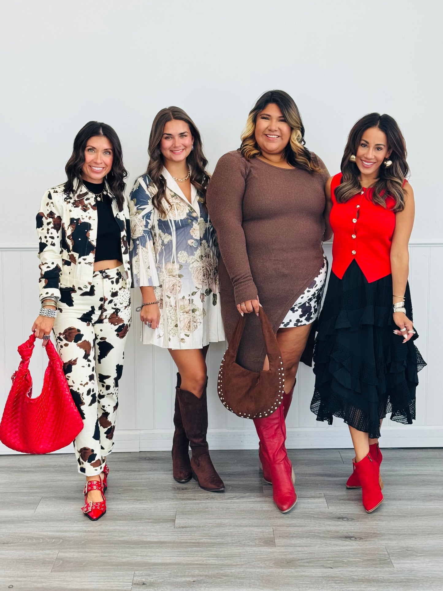 Navy Floral Faux Suede Blazer (Reg. and Plus)