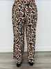 Leopard Combo Wide Leg Pants (Reg & Plus)