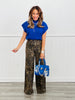 Judy Blue Hear Me Roar Wide Leg Leopard Jeans (Reg. and Plus)