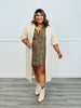 Taupe Button Up Maxi Shirt Dress (Reg. and Plus)