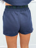 Navy Double Layer Sweatshorts (Reg.)