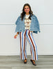 Multi Striped Wide Leg Pants (Reg.) - 3 Colors