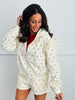 Cream/Black Polka Dot Hoodie Jacket (Reg)