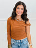 Fitted One Shoulder Long Sleeve Top (Reg.) - 6 Colors