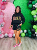 Queen Of Sparkles Licensed Black 'Wicked' Logo Sweatshirt (Reg. and Plus)