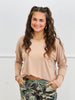Curved Hem Long Sleeve Top (Reg.)-5 Colors